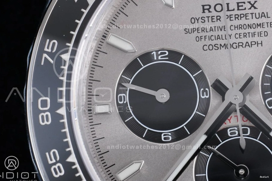 VSF Edition Daytona Black on V2 (Weighted) Strap VS4131 126519 Best Oysterflex Dial Gray 1:1 1118